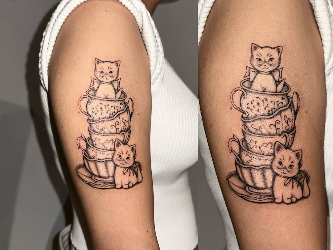Tattoo by @sofia.tats โ illustrative, black_and_grey