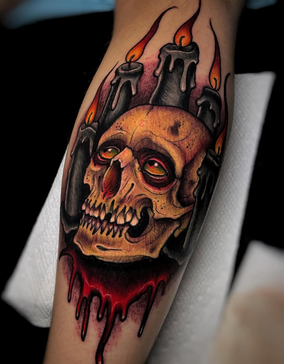 Tattoo by @ickabrams — dark_realism, trash_polka