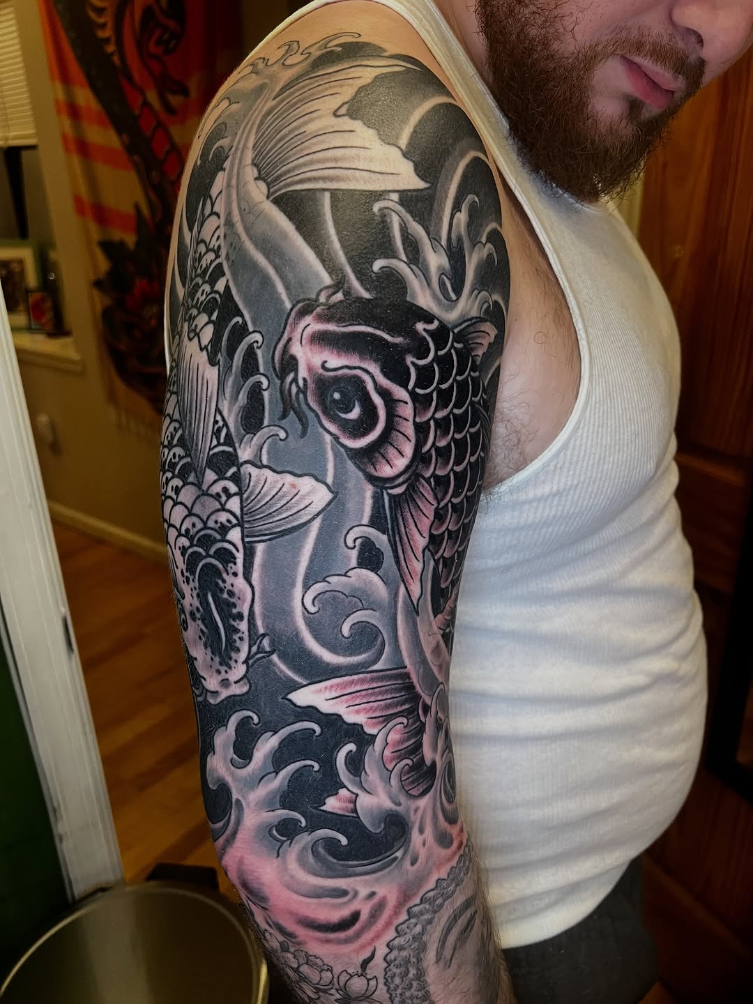 Tattoo by @braytontattoos — japanese_irezumi, black_and_grey