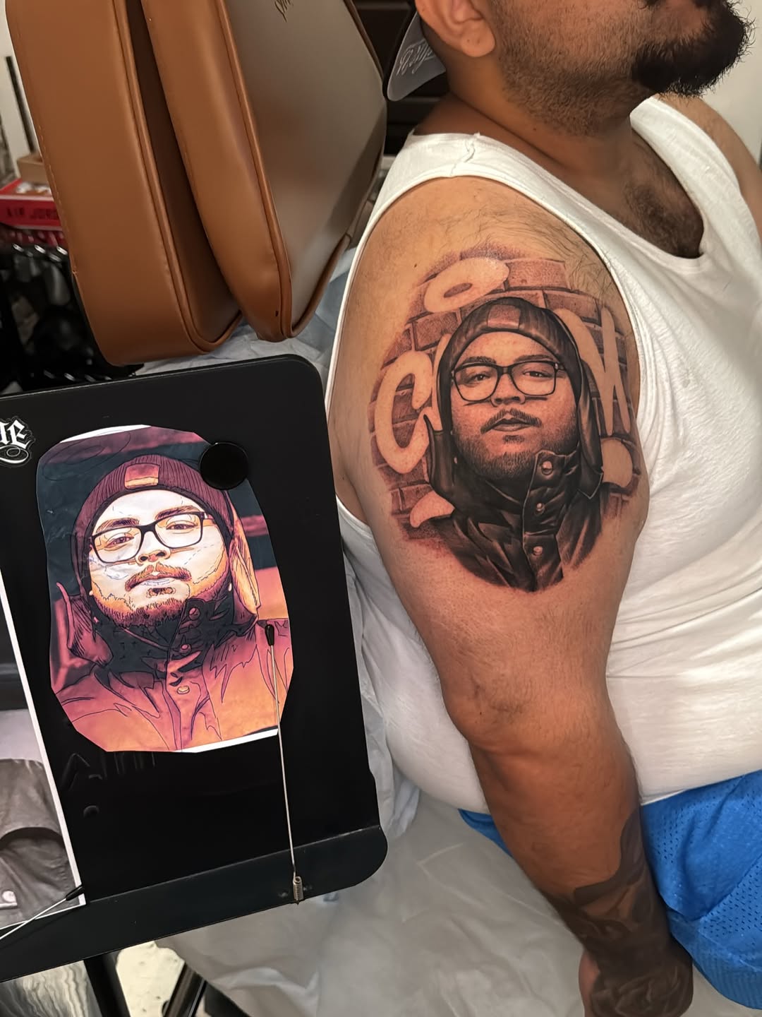 Tattoo by @manzur_no.name — realism, black_and_grey