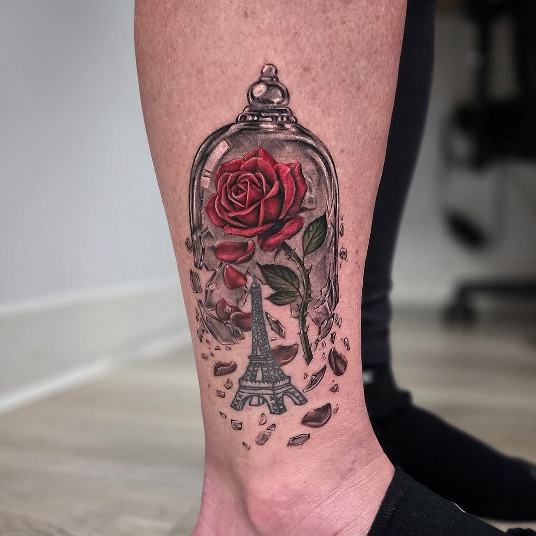 Tattoo by @paige.nicole.tattoos — realism, black_and_grey