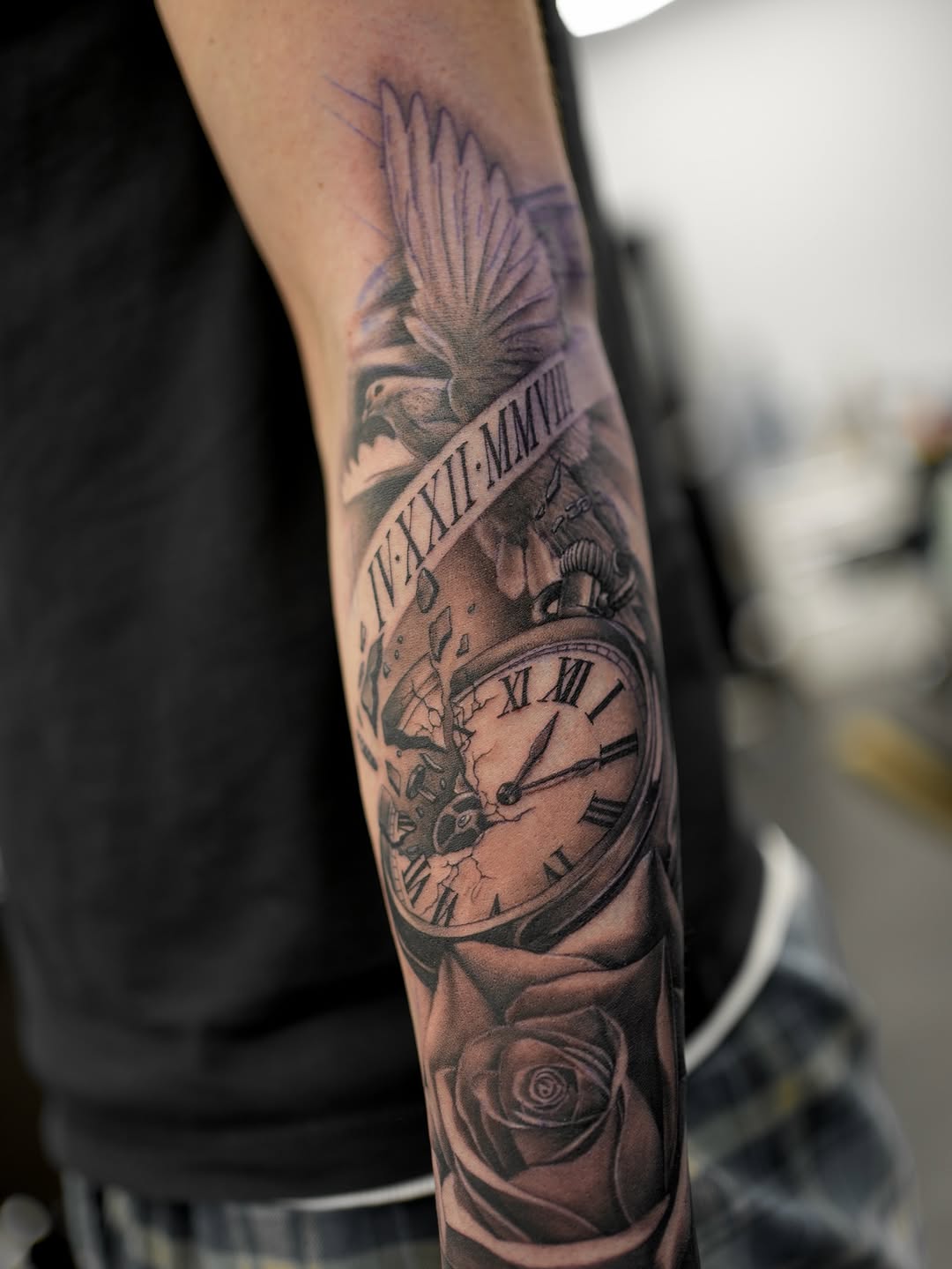 Tattoo by @dcvern_ink โ realism, black_and_grey