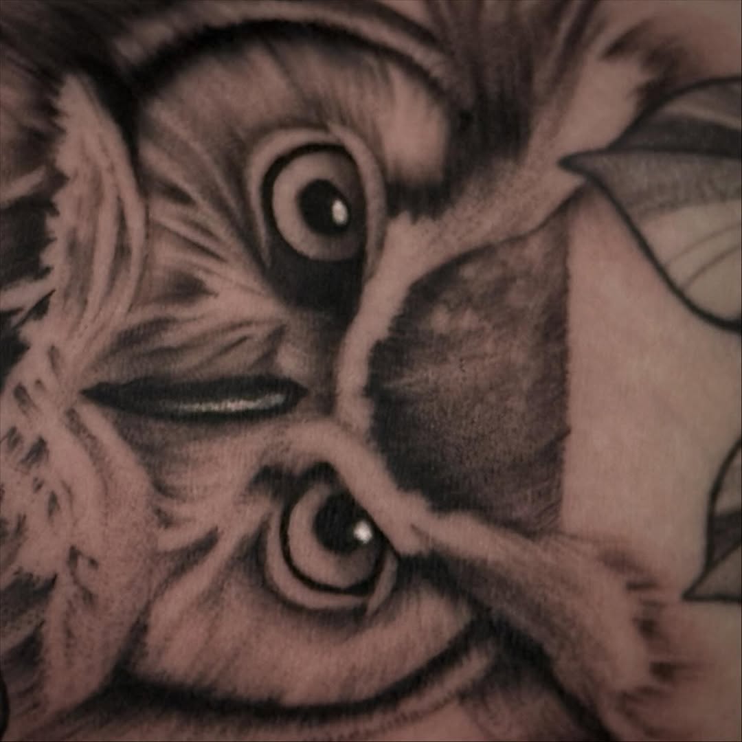 Tattoo by @loco_livin — realism, black_and_grey