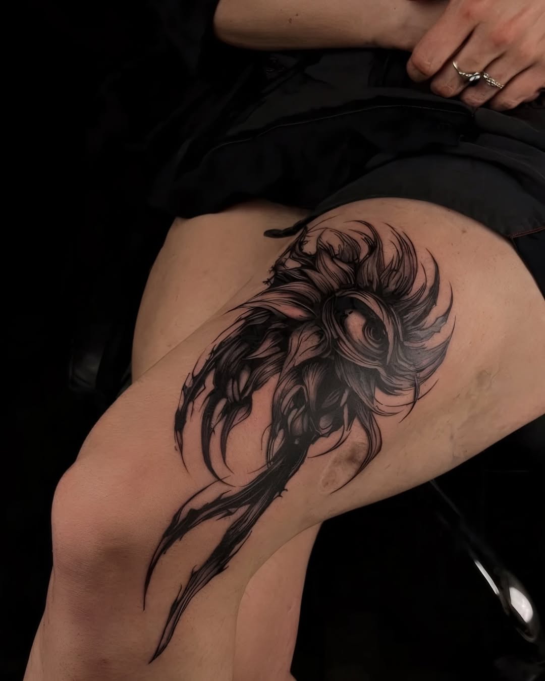 Tattoo by @jays.tattoo โ black_and_grey, dark_realism
