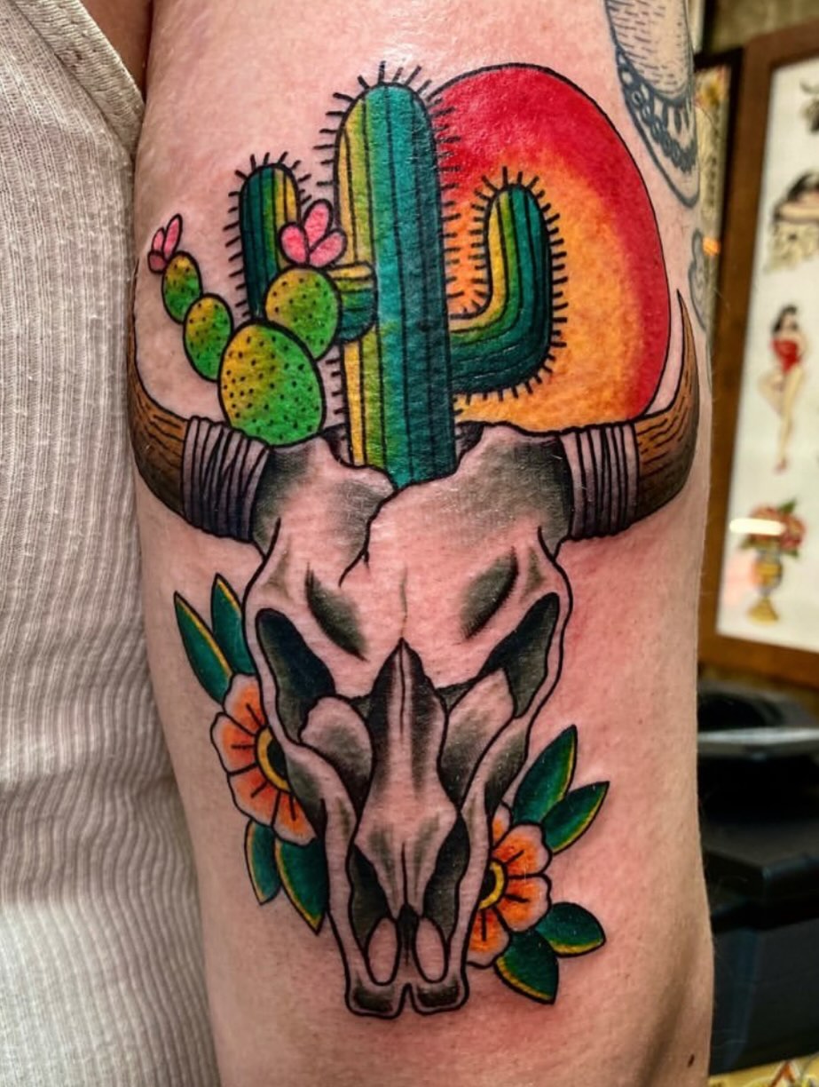 Tattoo by @sleptongroovestattoos — american_traditional, black_and_grey