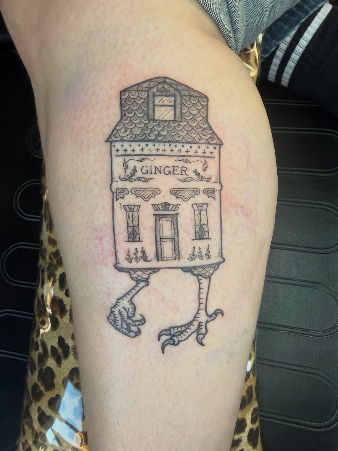 Tattoo by @honestbird — illustrative, black_and_grey