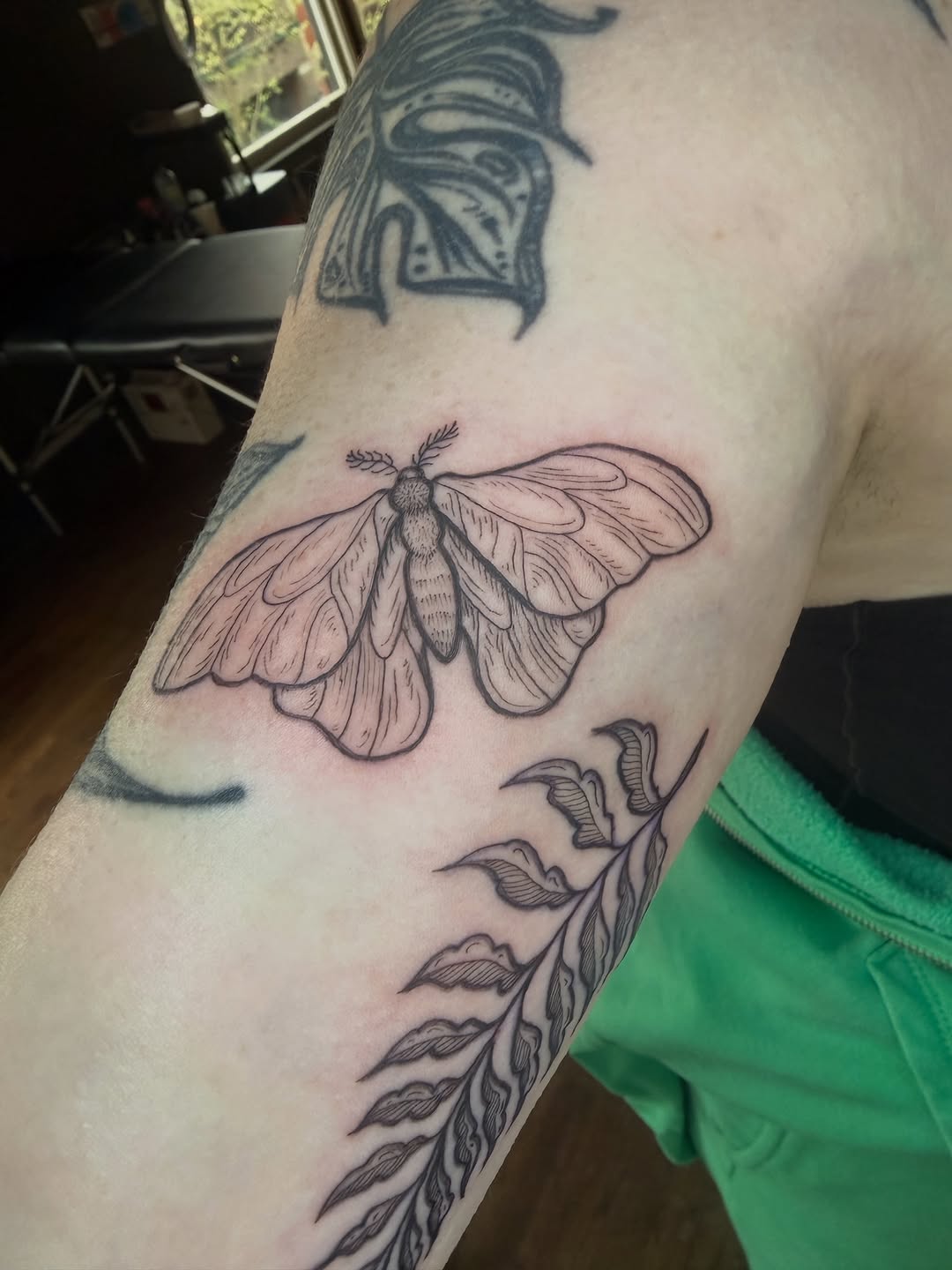 Tattoo by @honestbird — illustrative, black_and_grey