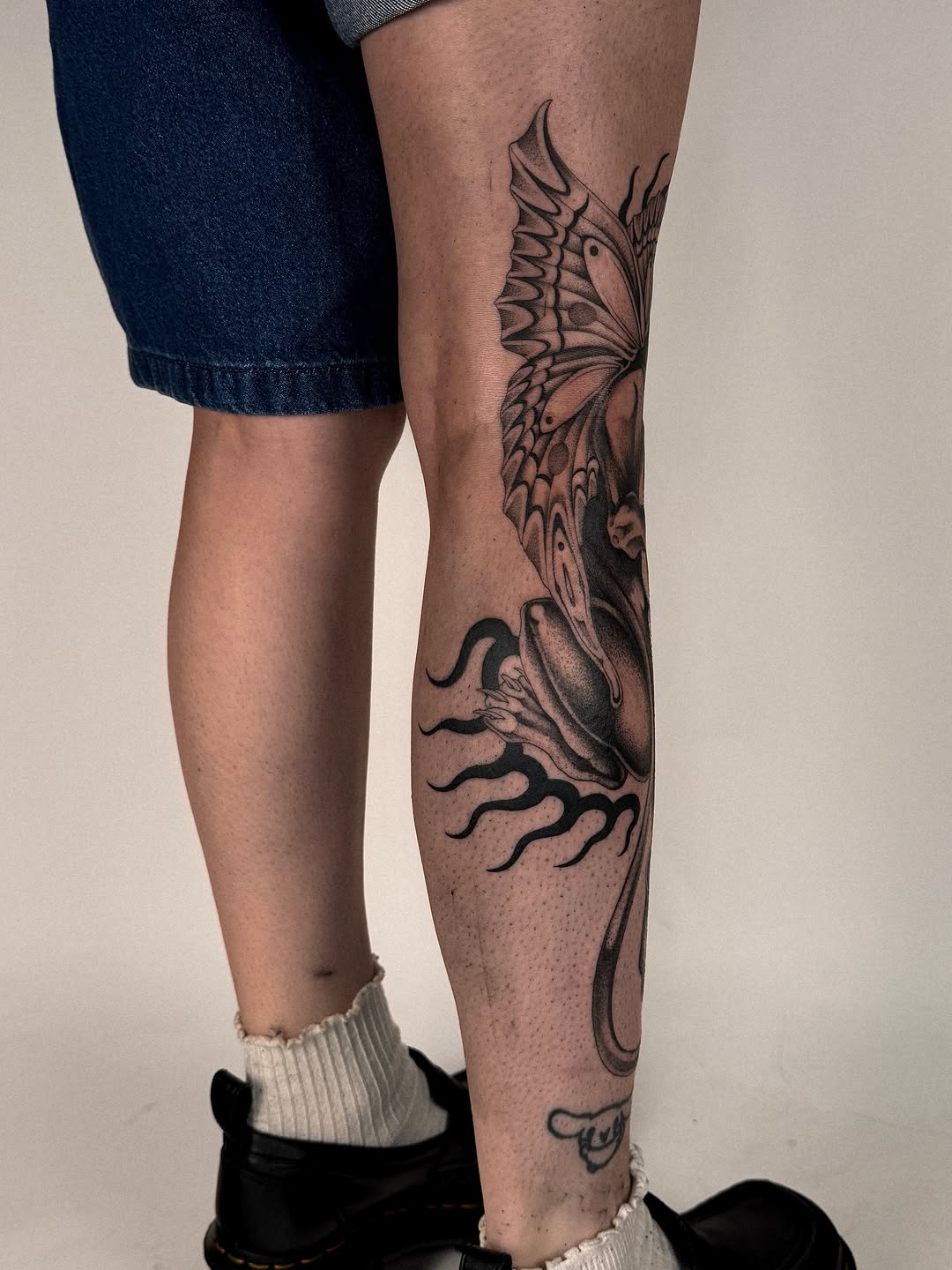 Tattoo by @ellafromhella — dark_realism, black_and_grey