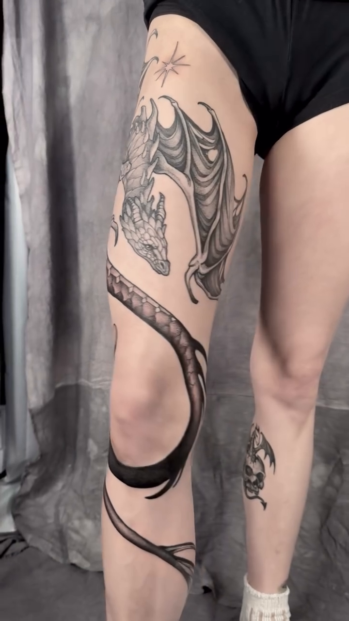 Tattoo by @hillary_blair — black_and_grey, realism