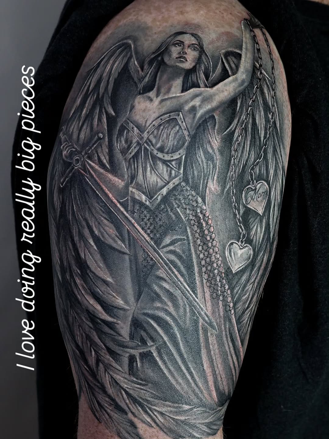 Tattoo by @kaileyjacob.tattoos โ realism, black_and_grey