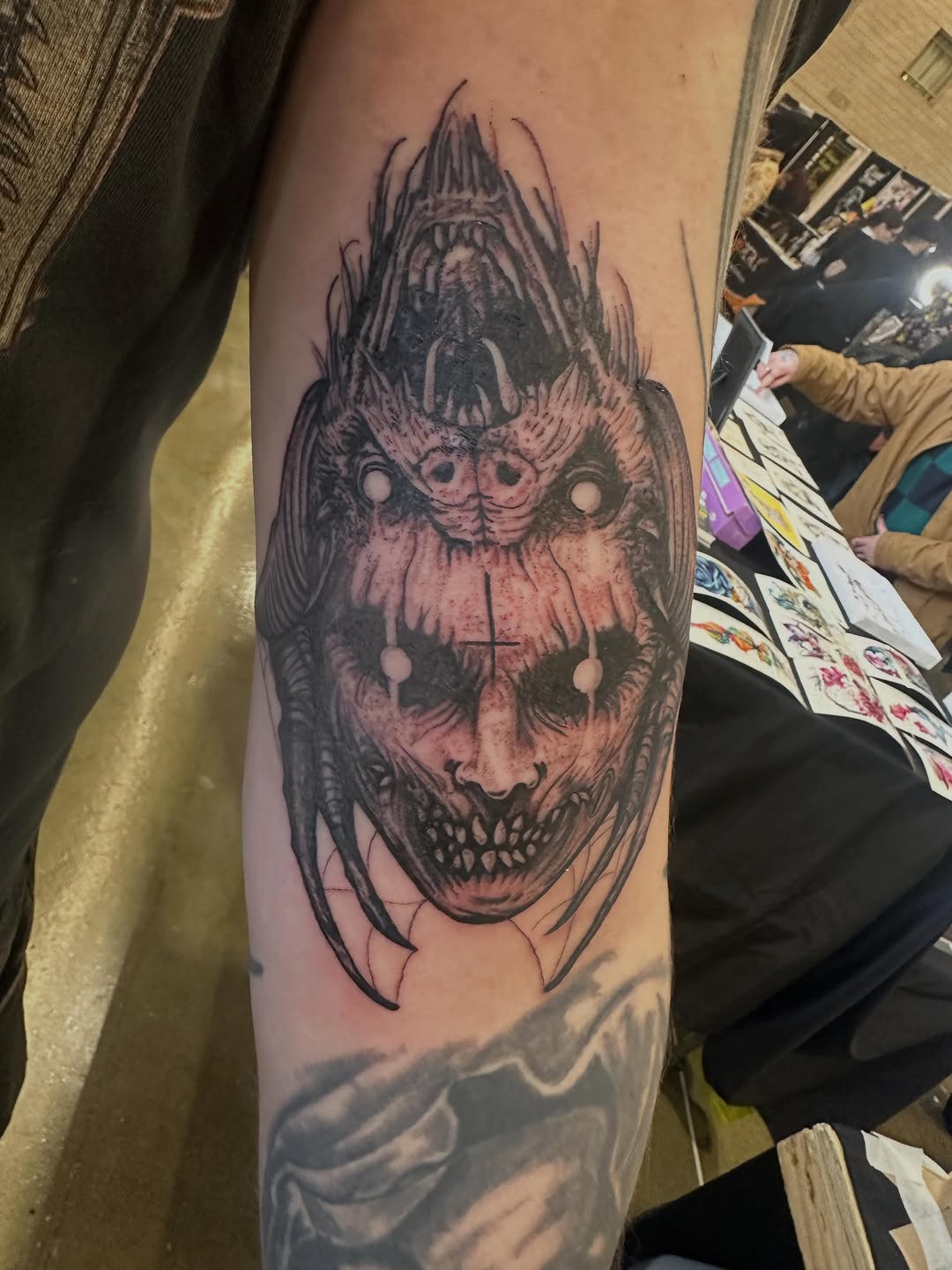 Tattoo by @lenca_art โ dark_realism, blackwork