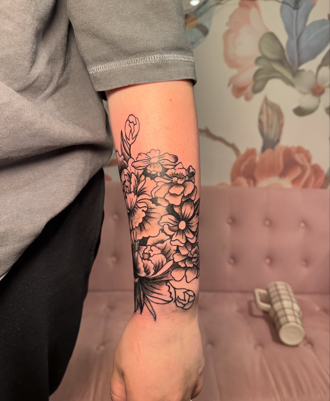 Tattoo by @kinz_ink — illustrative, black_and_grey