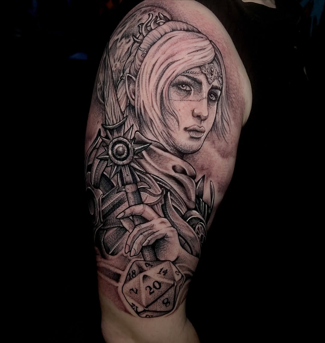 Tattoo by @rodomaciel β realism, black_and_grey