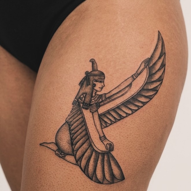 Tattoo by @tattoos_jara — dotwork, black_and_grey