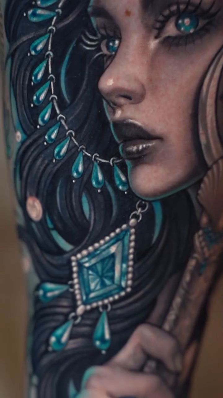 Tattoo by @nikkisimpsontattoos โ realism, black_and_grey