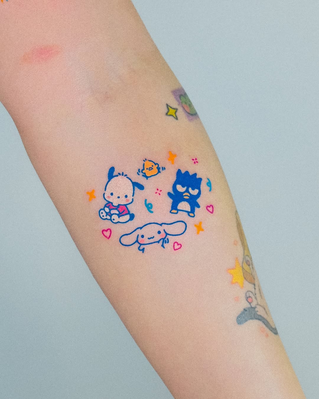 Tattoo by @katzepoke — anime, fine_line