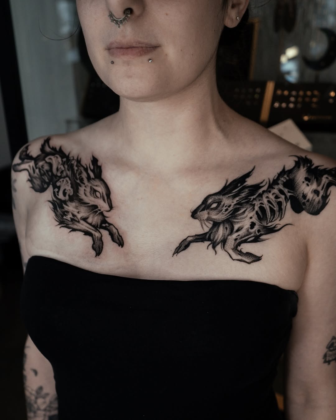 Tattoo by @bru.blackink — black_and_grey, dotwork
