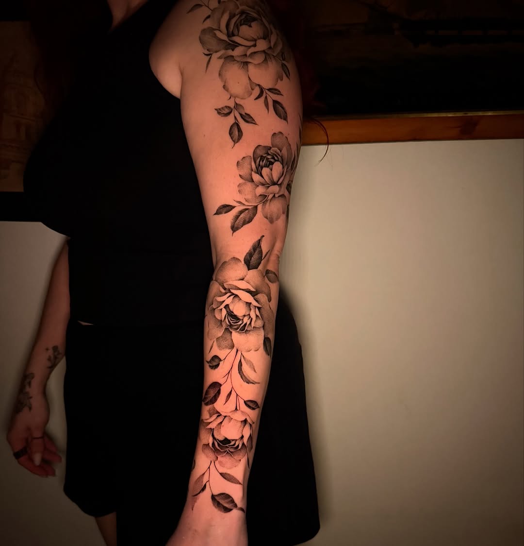 Tattoo by @blank__canvas__ink — black_and_grey, illustrative