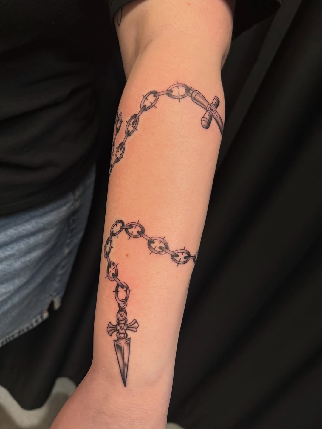 Tattoo by @tofudoestattoos — black_and_grey, fine_line