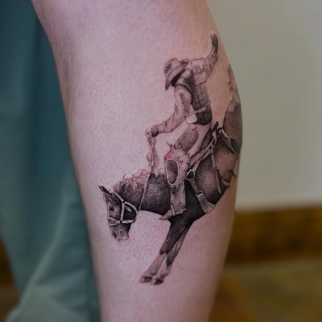 Tattoo by @popkerntattoos โ realism, black_and_grey