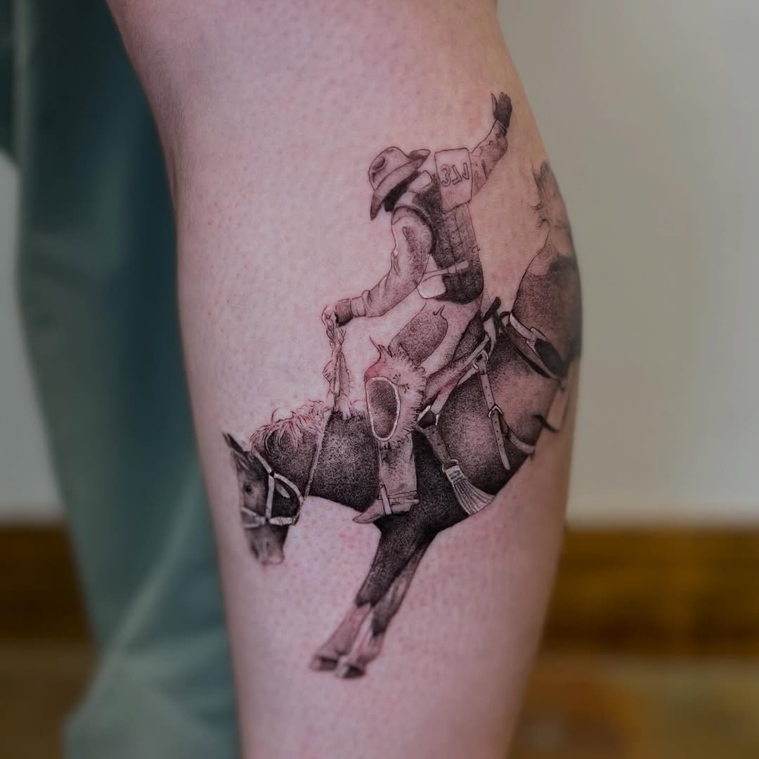 Tattoo by @popkerntattoos โ realism, dotwork