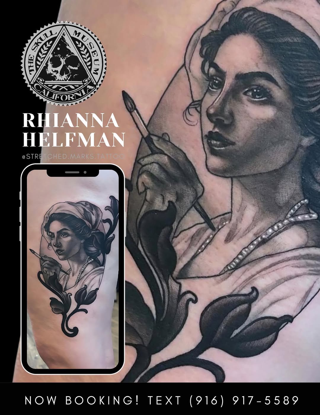 Tattoo by @stretched.marks.tattoo — realism, black_and_grey