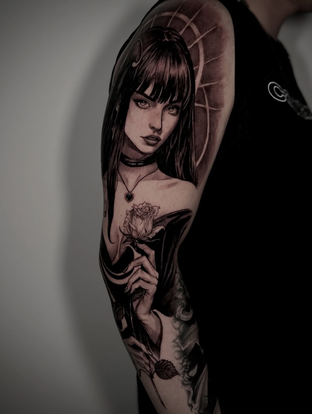 Tattoo by @laurav.tattoo — realism, black_and_grey