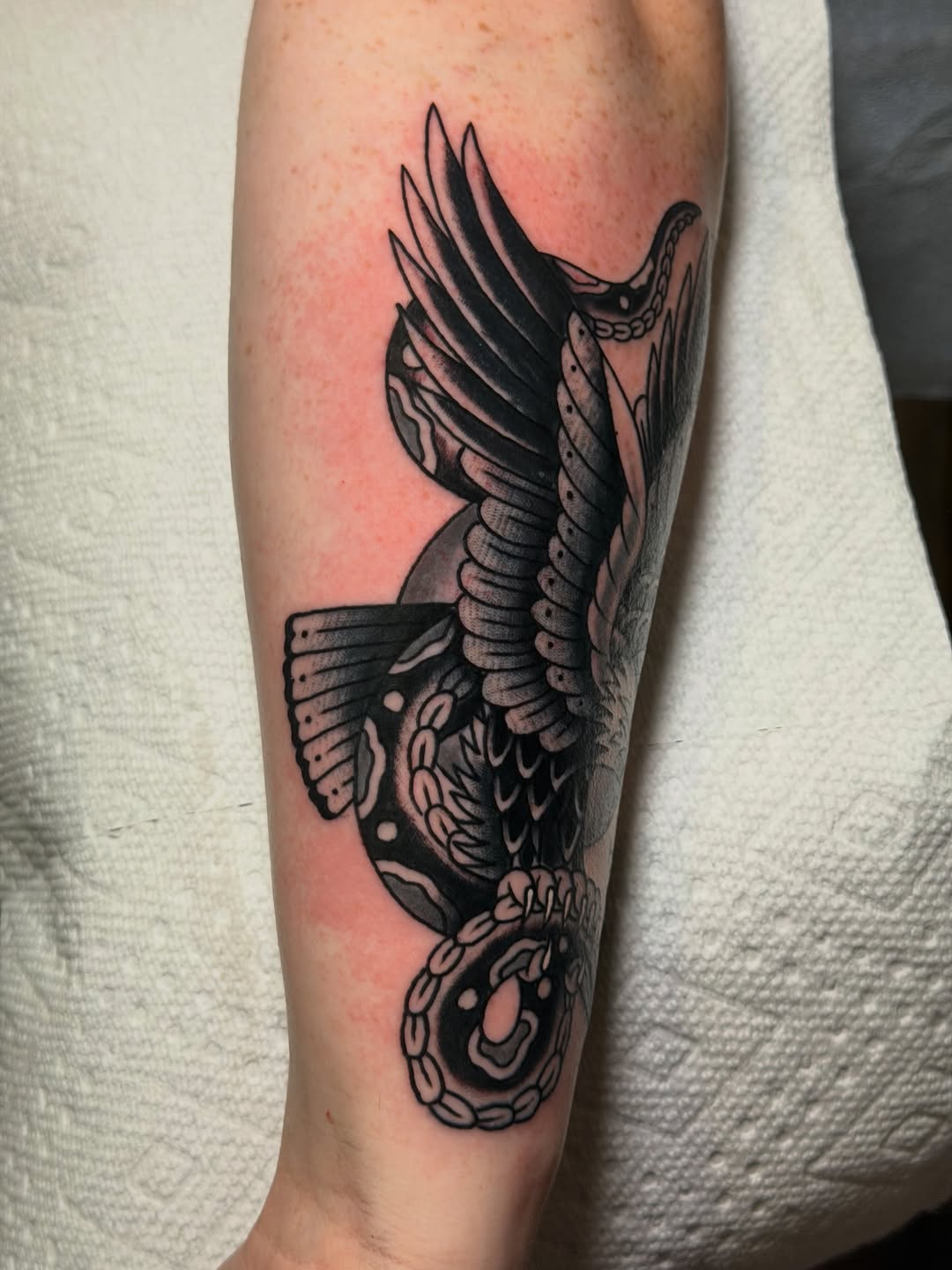 Tattoo by @brandonbeartattoos โ american_traditional, black_and_grey