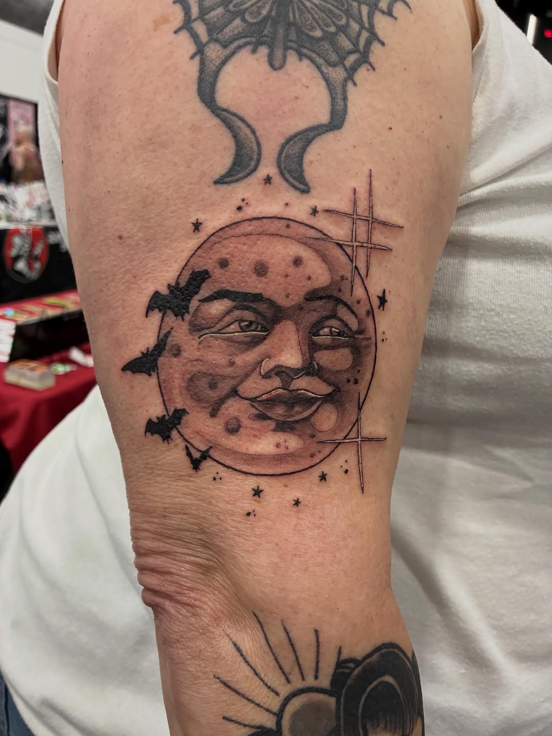 Tattoo by @bearclawtattoo — black_and_grey, realism