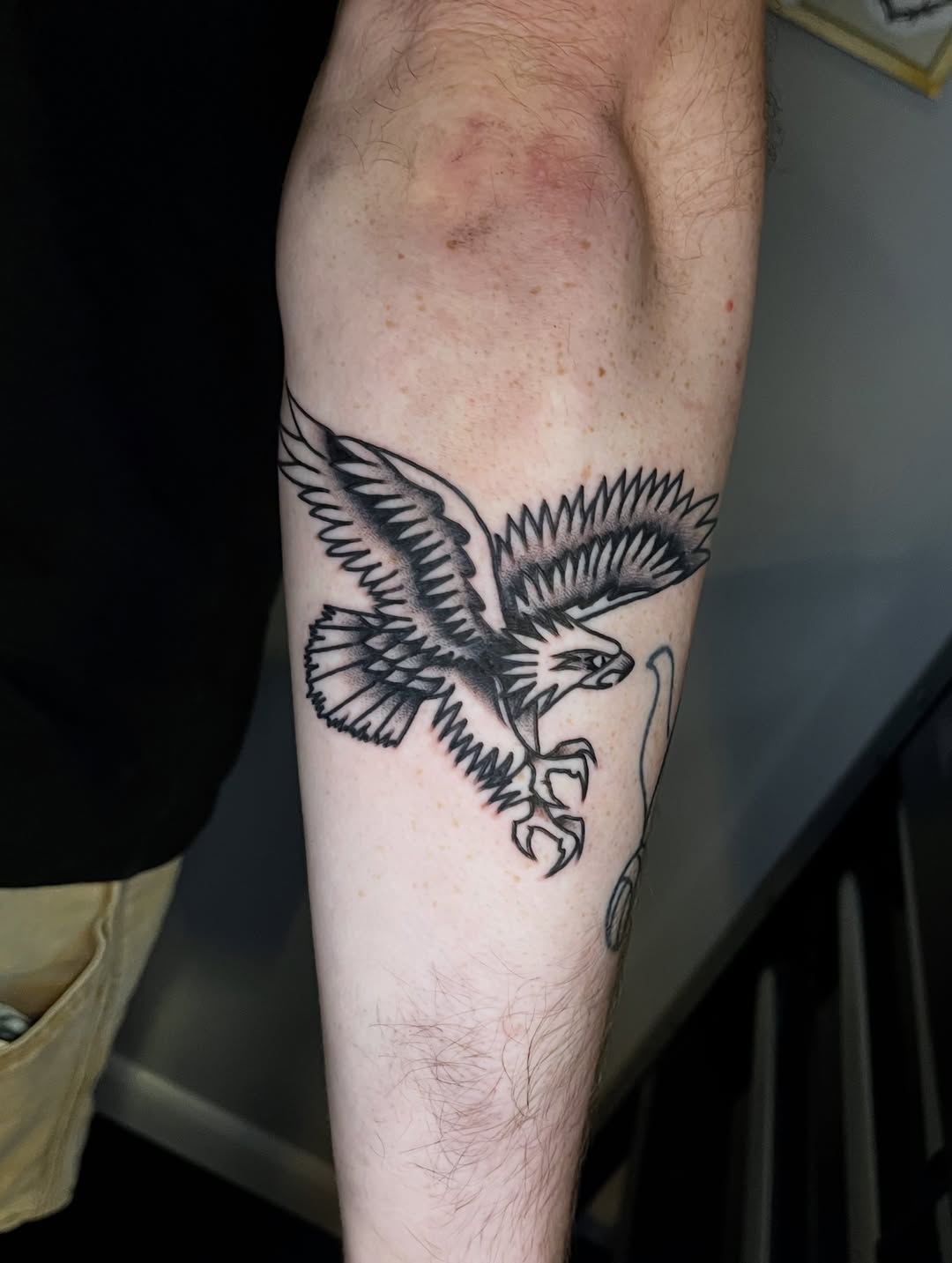 Tattoo by @traffic.death โ american_traditional, black_and_grey