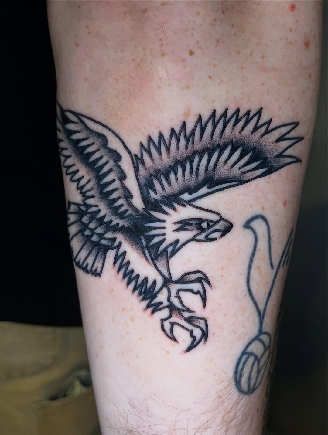 Tattoo by @traffic.death โ american_traditional, black_and_grey