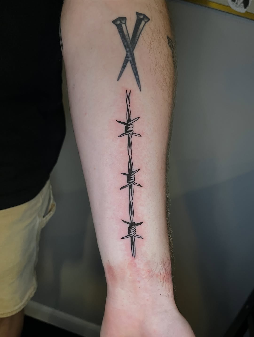 Tattoo by @traffic.death โ blackwork
