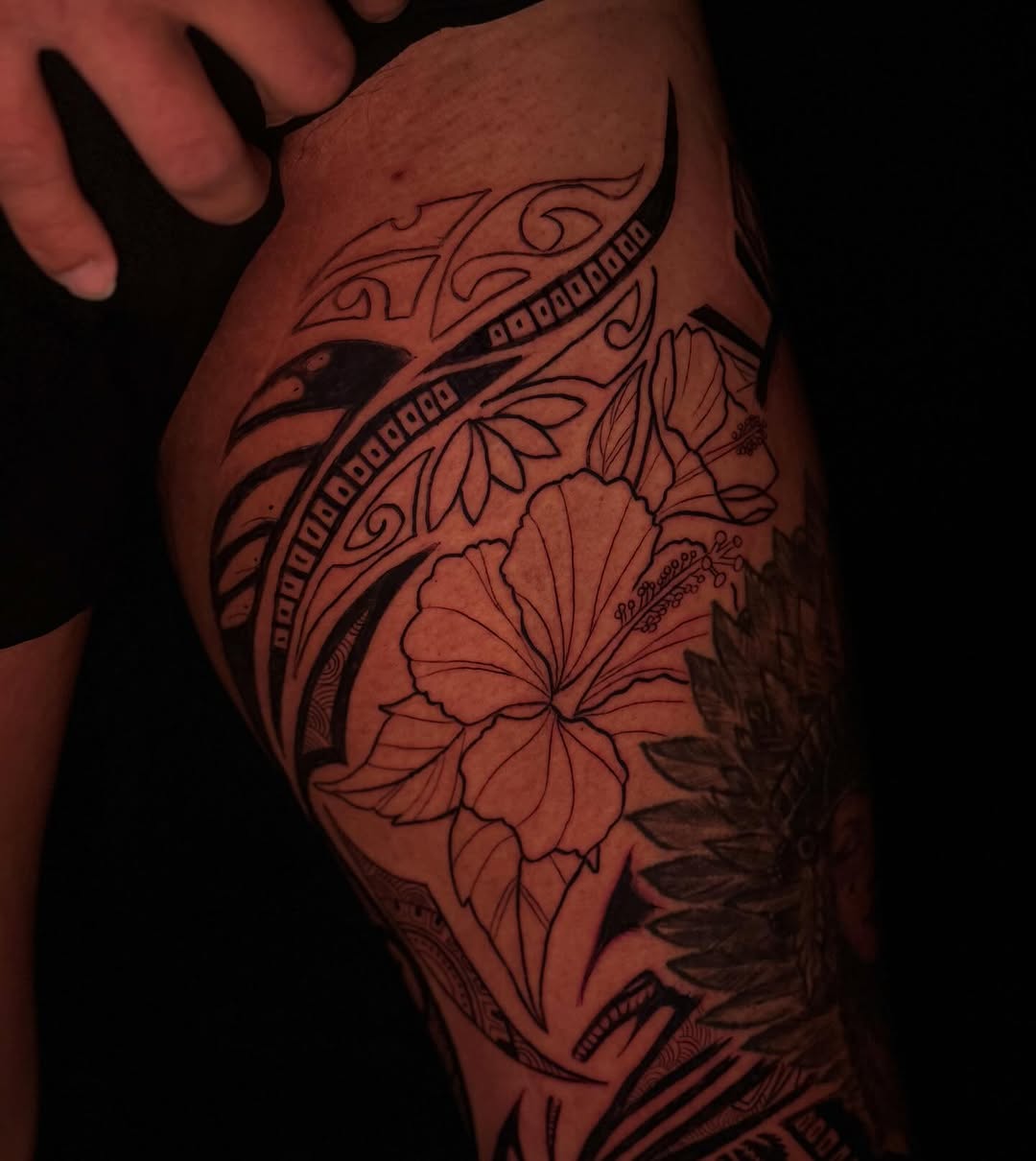 Tattoo by @ninelivestvttoo — tribal, japanese_irezumi