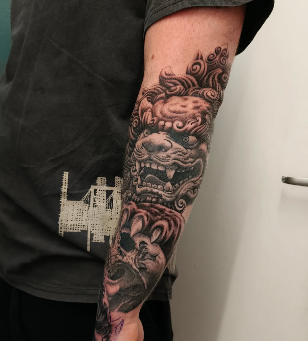 Tattoo by @alexlondontattoo — realism, black_and_grey