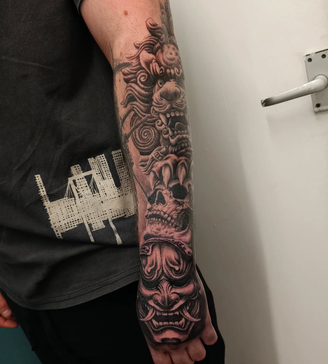 Tattoo by @alexlondontattoo — realism, black_and_grey