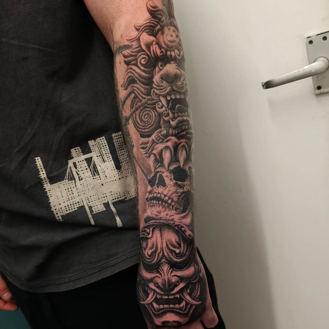 Tattoo by @mitkotattoobromley — black_and_grey, realism