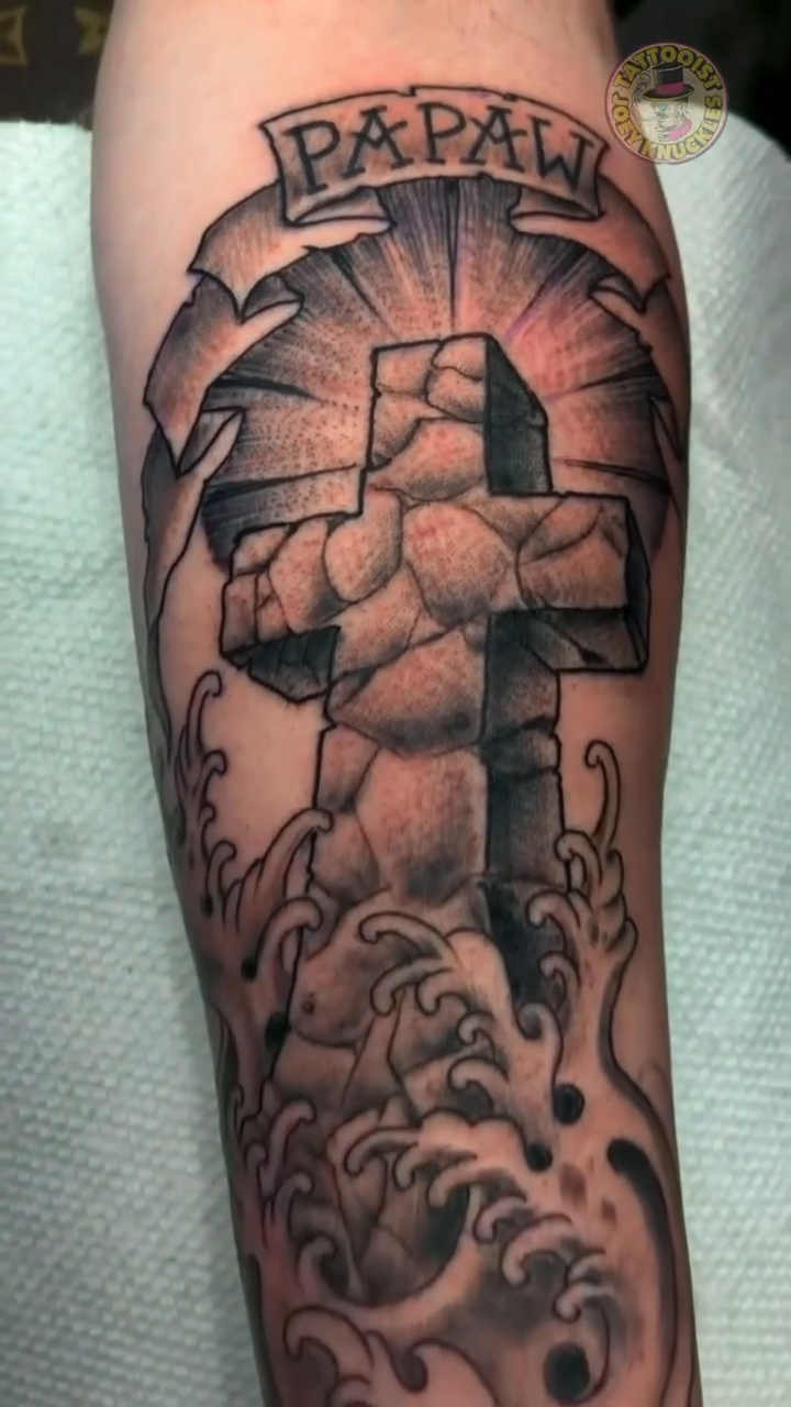 Tattoo by @joeyknucklestattoo — black_and_grey