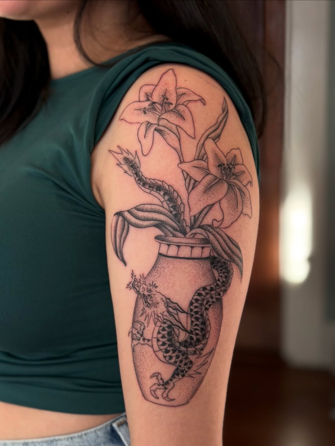 Tattoo by @ttt.christian — illustrative, black_and_grey