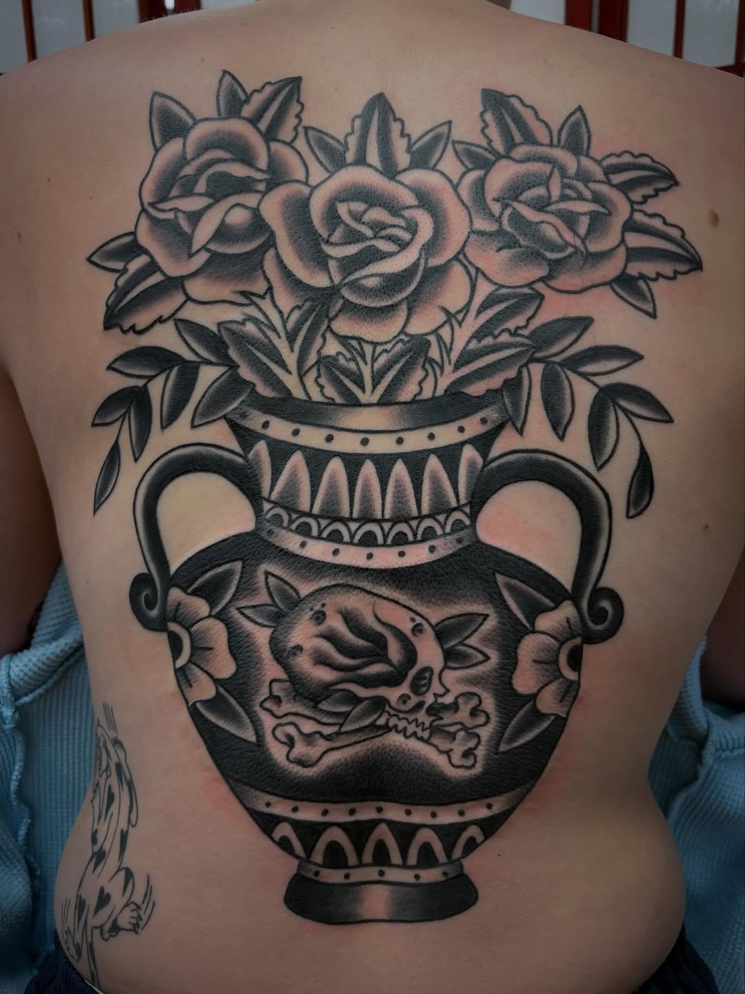 Tattoo by @kandarian.kola — american_traditional, black_and_grey