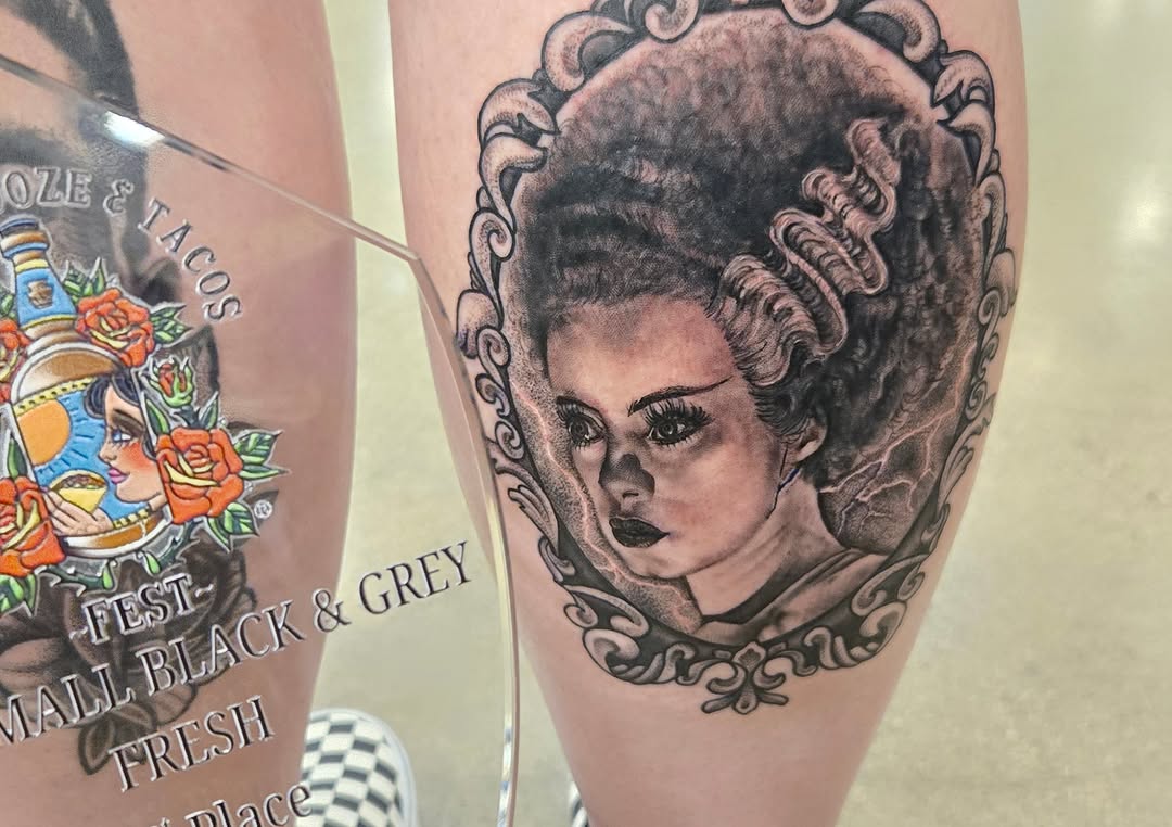 Tattoo by @thunder_scorpiontattoos โ realism, black_and_grey