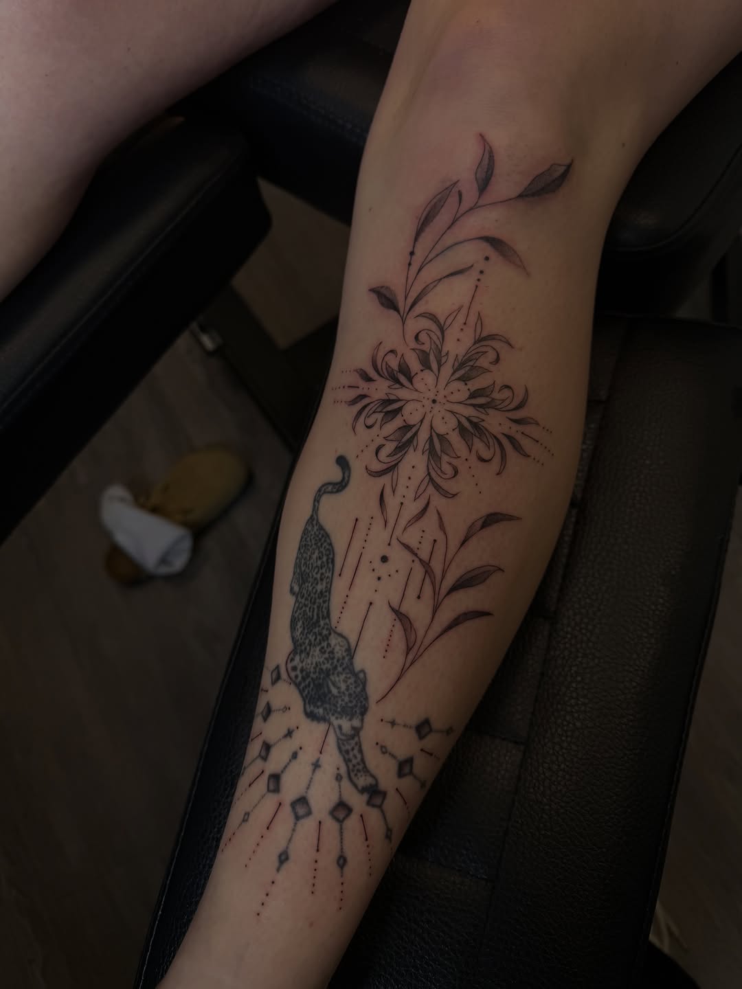 Tattoo by @ashlyntheartist — illustrative, black_and_grey