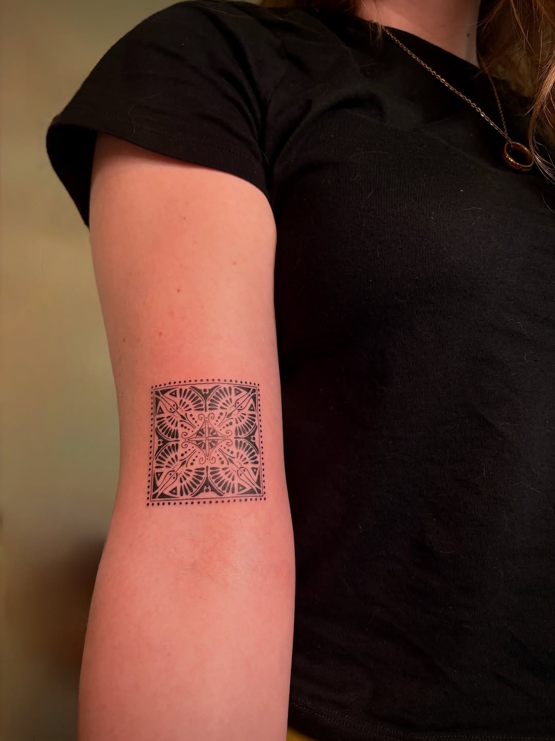 Tattoo by @tattotos — geometric, dotwork
