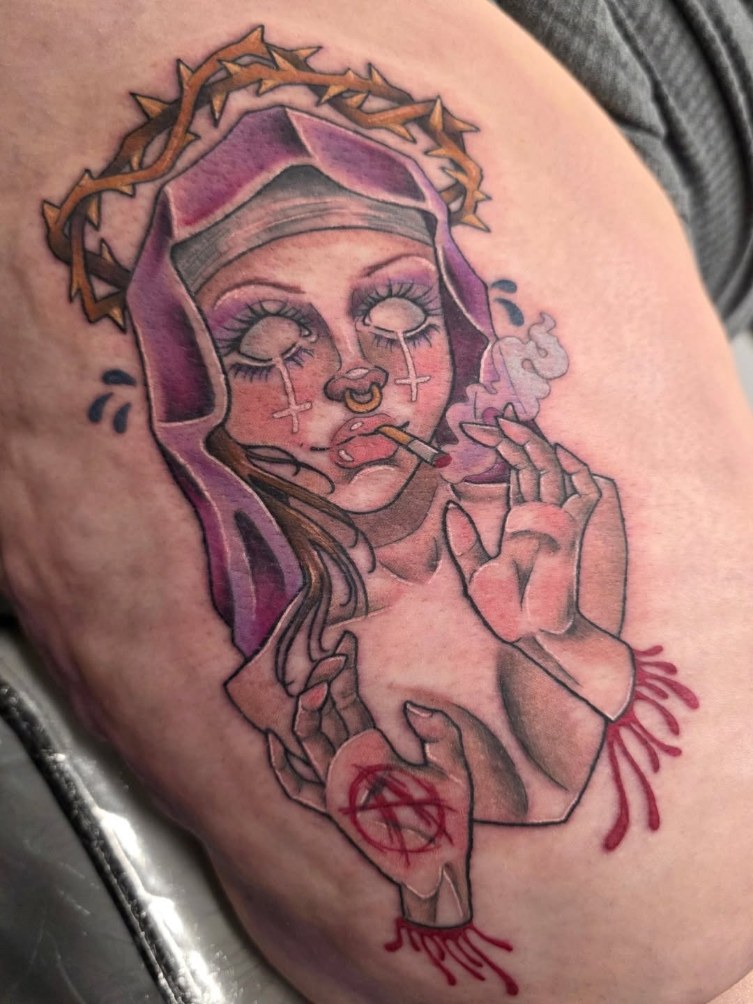 Tattoo by @nobodytattoosx — neo_traditional, dark_realism
