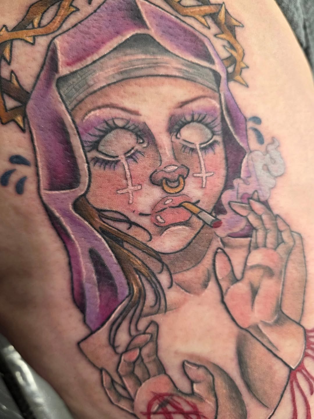 Tattoo by @nobodytattoosx — neo_traditional, dark_realism