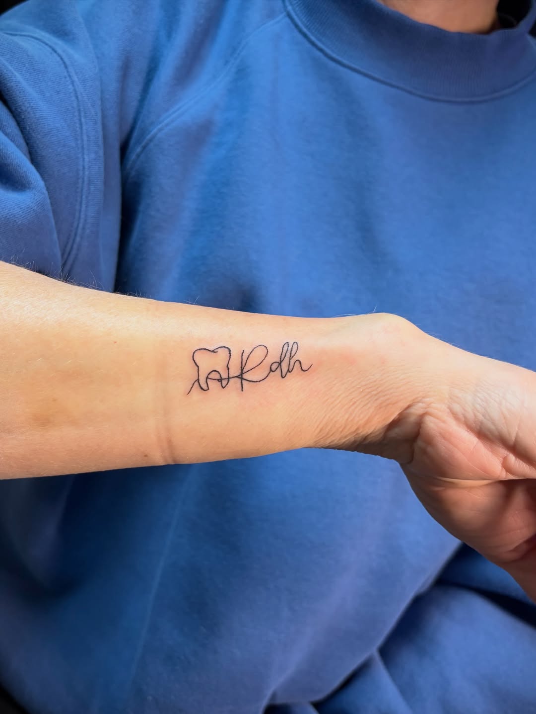 Tattoo by @inkedby.kiersten β fine_line, lettering_script