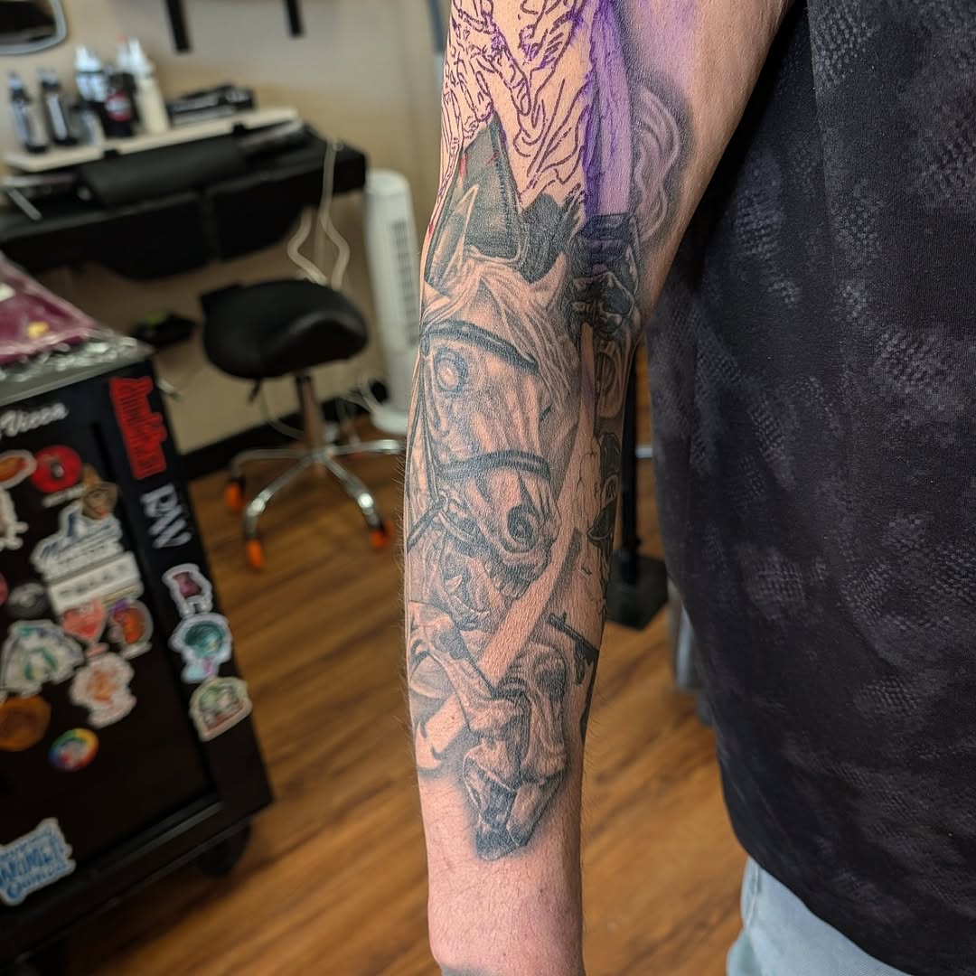 Tattoo by @tattoosbyvicca — realism, black_and_grey