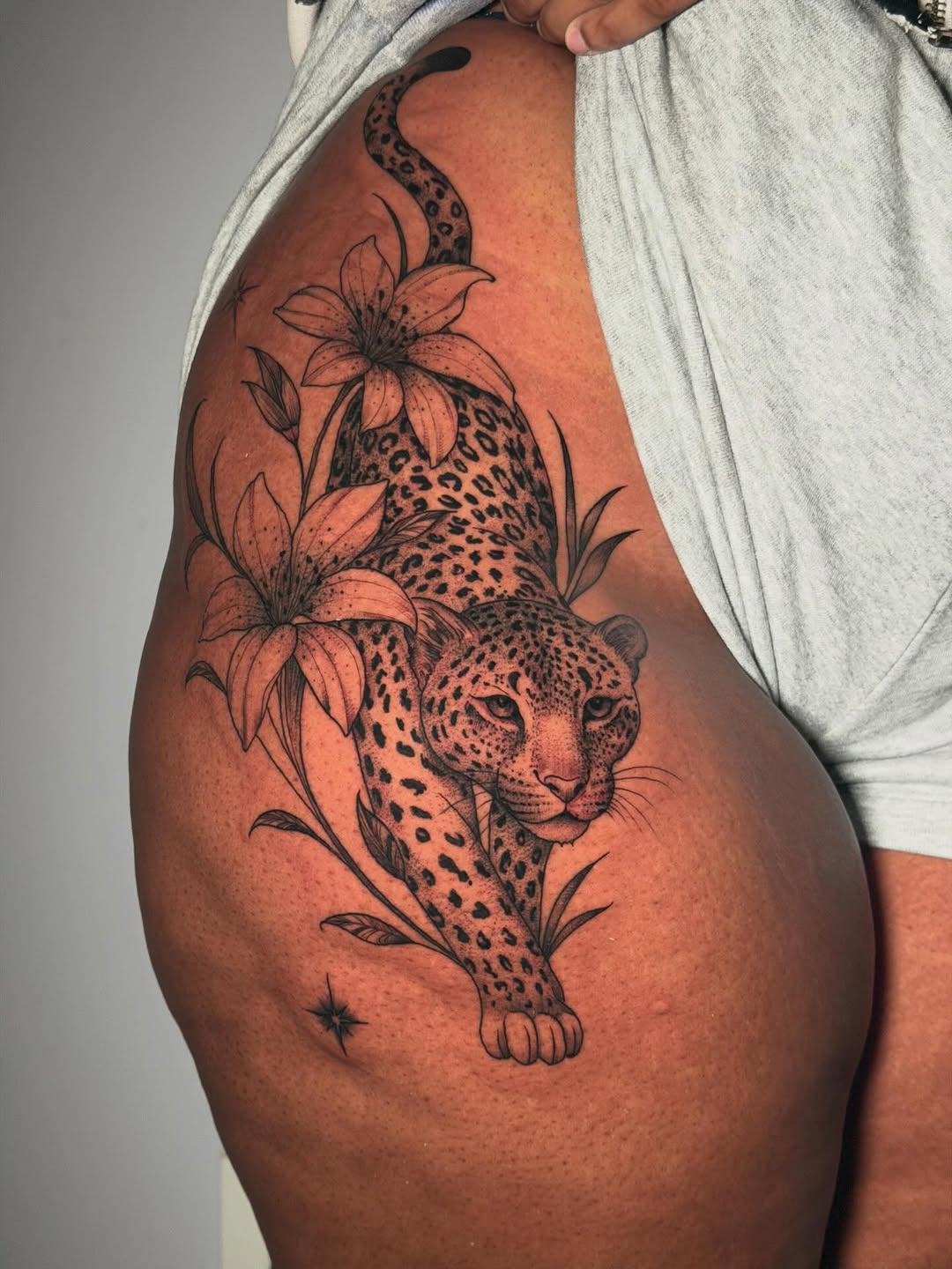 Tattoo by @kbtattz — black_and_grey, illustrative
