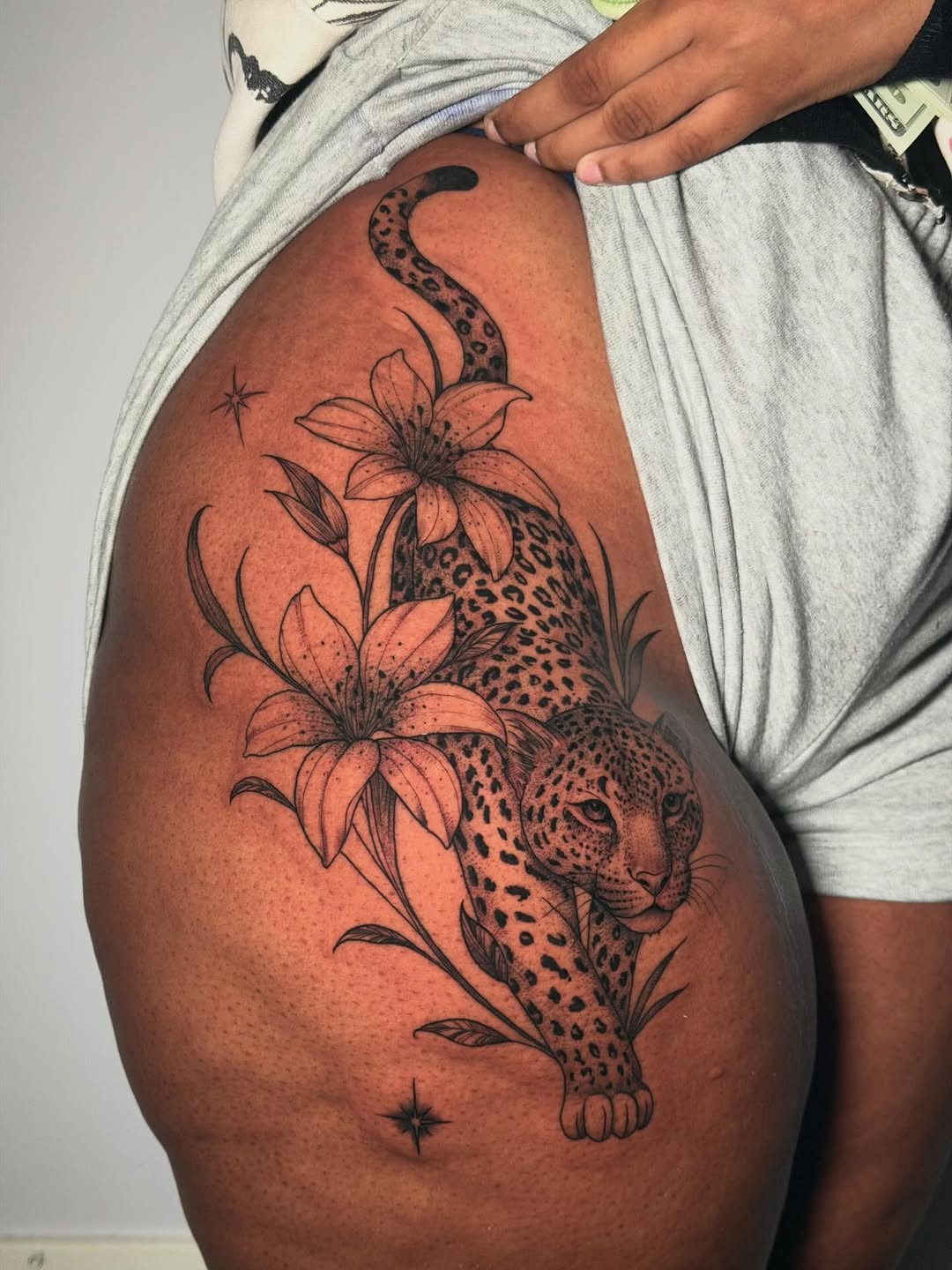 Tattoo by @kbtattz — black_and_grey, illustrative