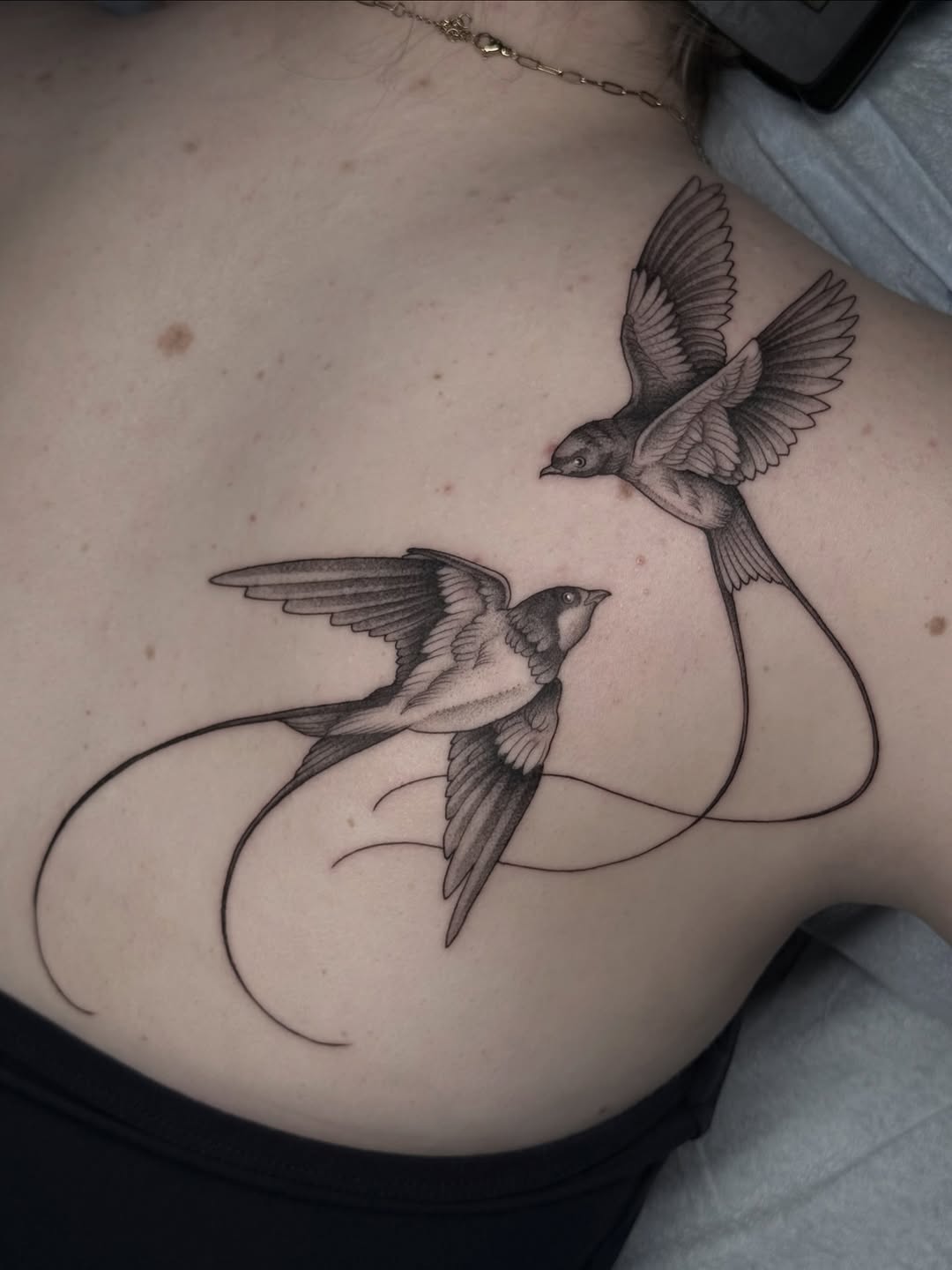 Tattoo by @carlosthebarloswarlos_ — fine_line, black_and_grey