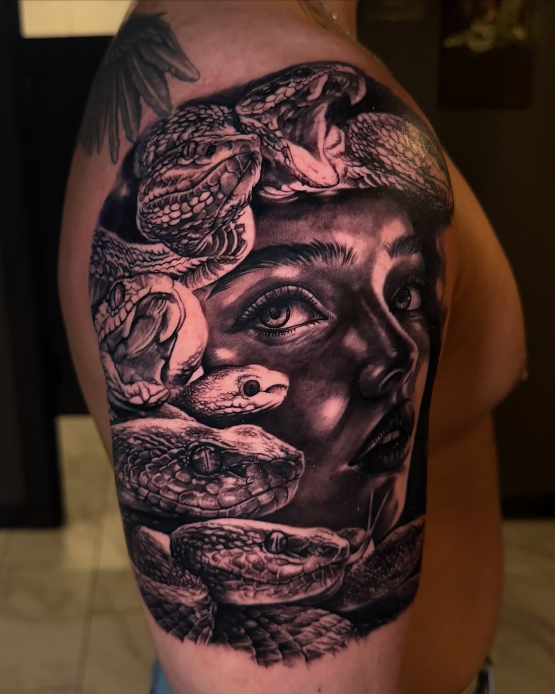 Tattoo by @chrisjansenofficial β realism, black_and_grey